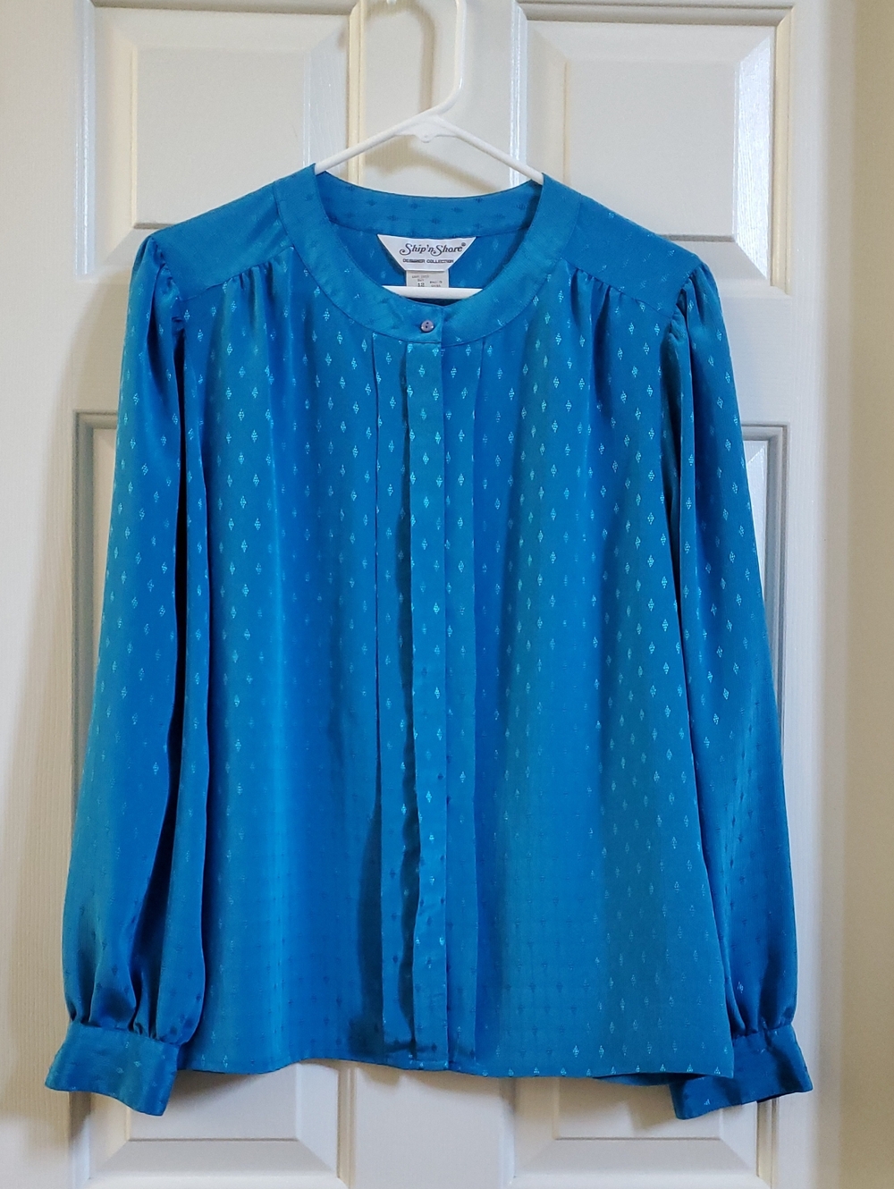 Ship'n Shore Turquoise Button-Front Blouse